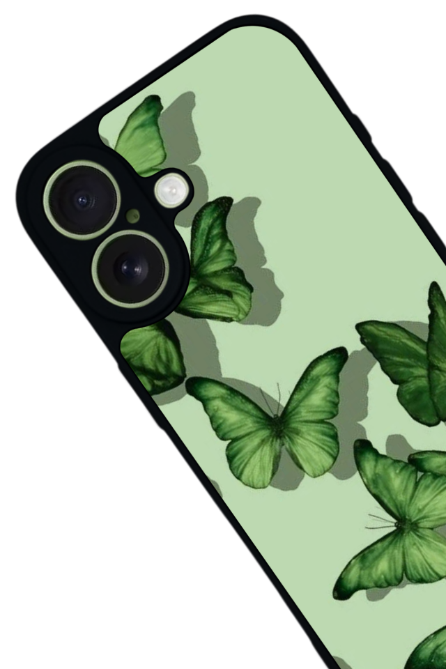 iPhone 17 Uyumlu Kelebek Tasarımlı Glossy Premium Kılıf