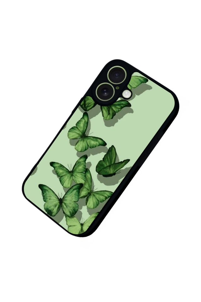 iPhone 17 Uyumlu Kelebek Tasarımlı Glossy Premium Kılıf