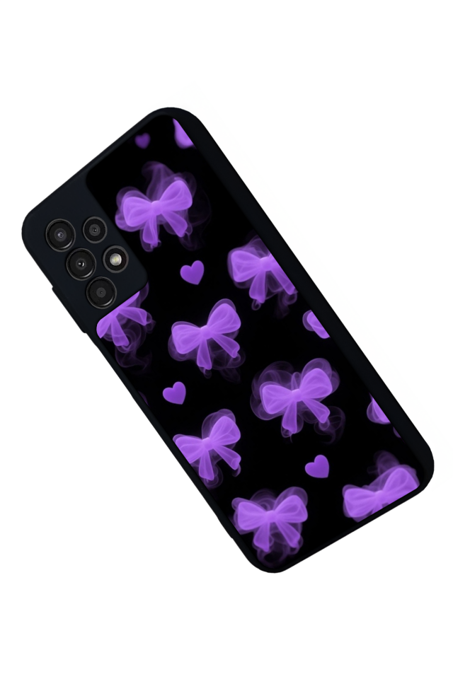 Samsung Galaxy A23 Uyumlu Kurdele Tasarımlı Glossy Premium Kılıf