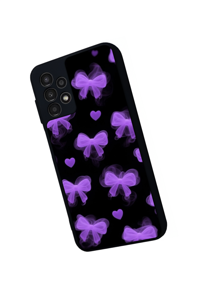 Samsung Galaxy A23 Uyumlu Kurdele Tasarımlı Glossy Premium Kılıf
