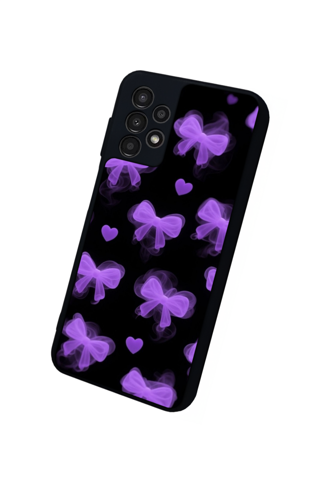 Samsung Galaxy A23 Uyumlu Kurdele Tasarımlı Glossy Premium Kılıf