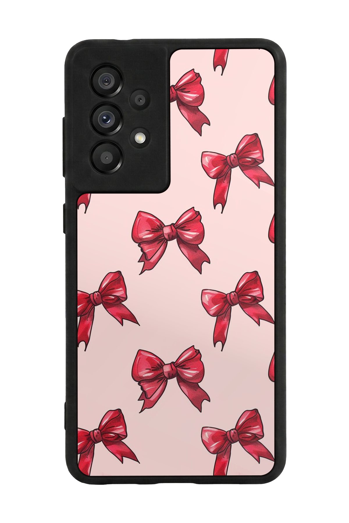 Samsung Galaxy A73 Uyumlu Kurdele Tasarımlı Glossy Premium Kılıf