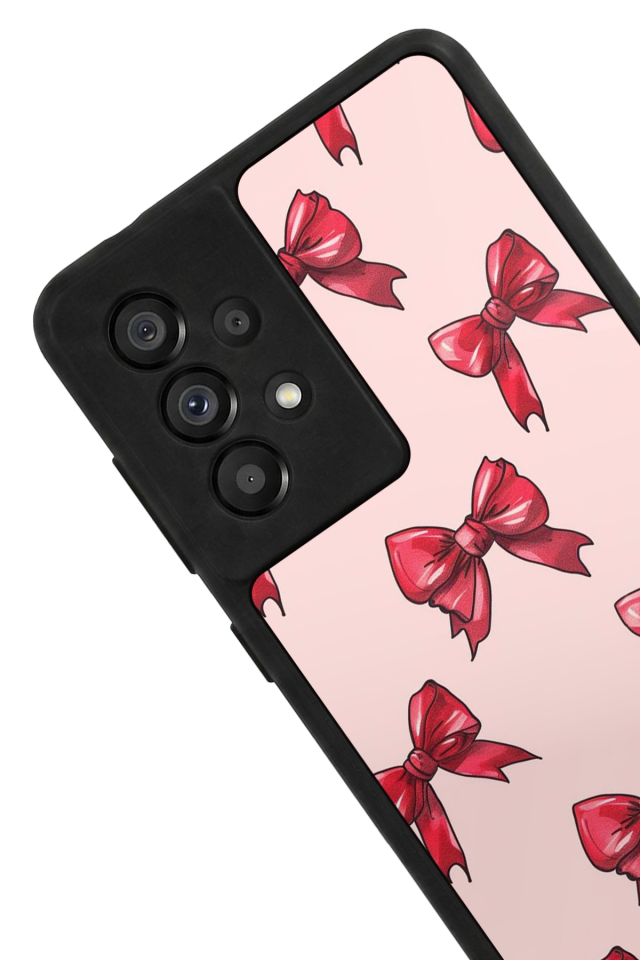 Samsung Galaxy A73 Uyumlu Kurdele Tasarımlı Glossy Premium Kılıf