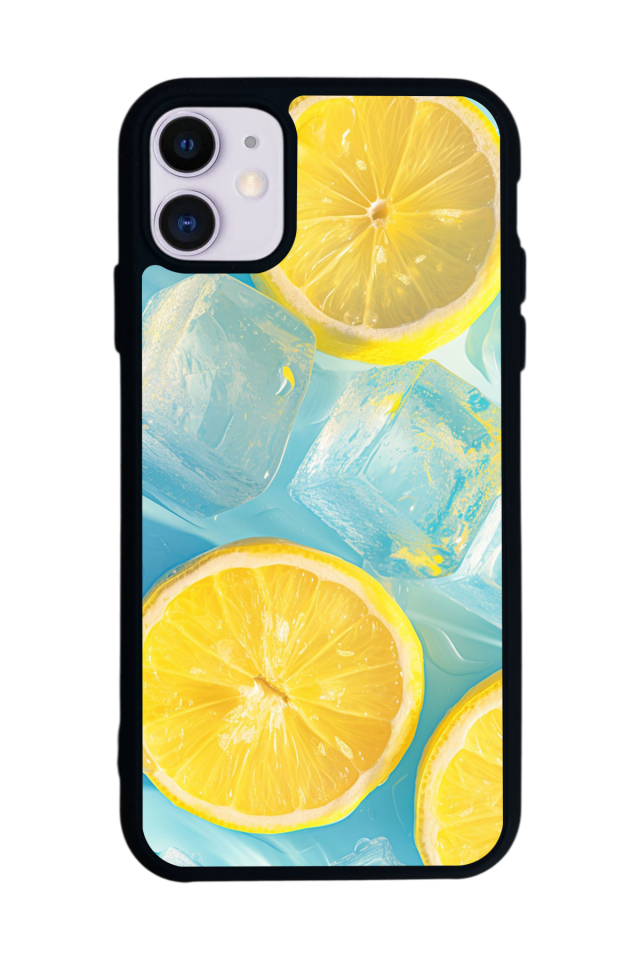 iPhone 11 Uyumlu Limon Tasarımlı Glossy Premium Kılıf