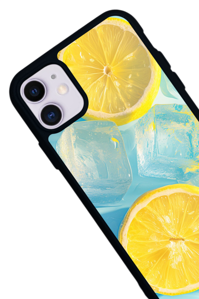 iPhone 11 Uyumlu Limon Tasarımlı Glossy Premium Kılıf