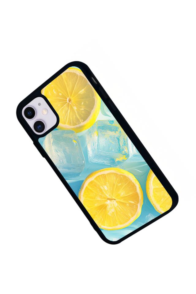 iPhone 11 Uyumlu Limon Tasarımlı Glossy Premium Kılıf