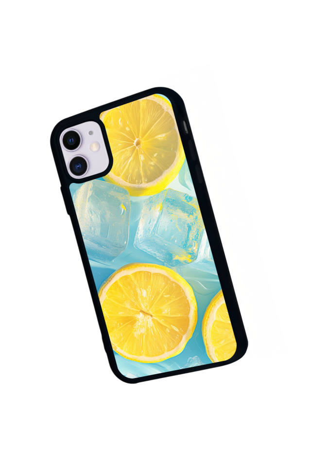 iPhone 11 Uyumlu Limon Tasarımlı Glossy Premium Kılıf