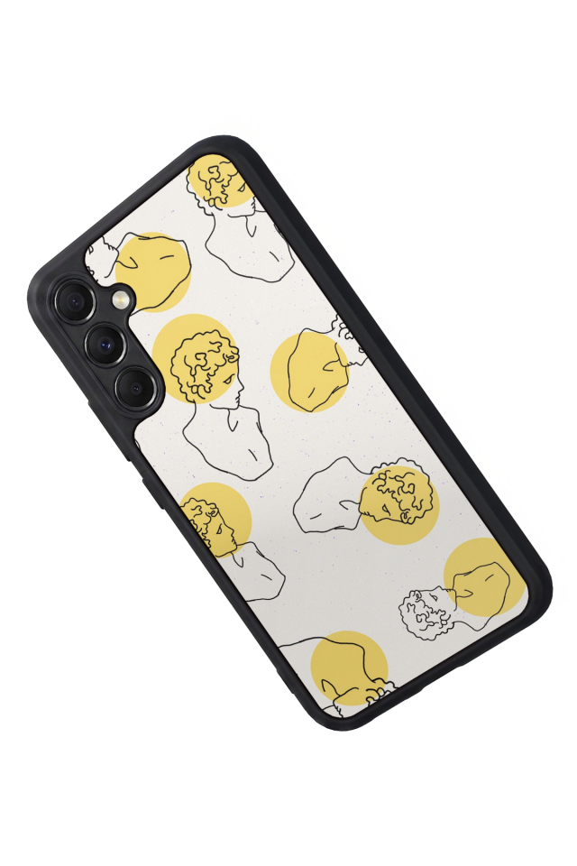 Samsung Galaxy M34 Uyumlu Line Art Tasarımlı Glossy Premium Kılıf