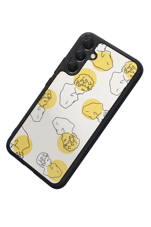 Samsung Galaxy M34 Uyumlu Line Art Tasarımlı Glossy Premium Kılıf