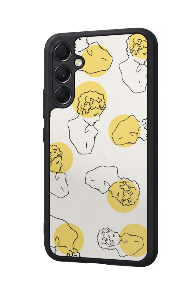 Samsung Galaxy M34 Uyumlu Line Art Tasarımlı Glossy Premium Kılıf
