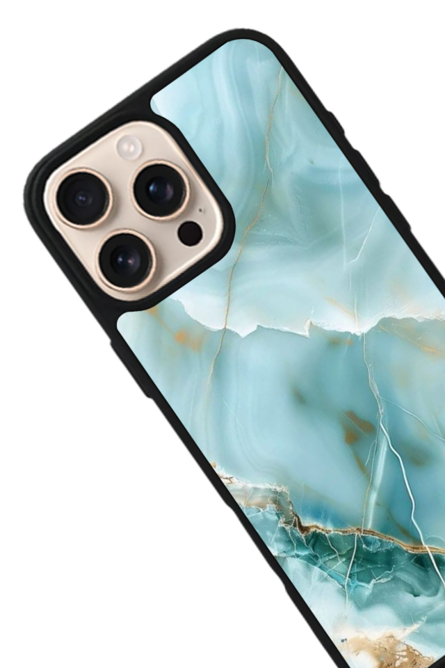 iPhone 14 Pro Max Uyumlu Mermer Marble Tasarımlı Glossy Premium Kılıf