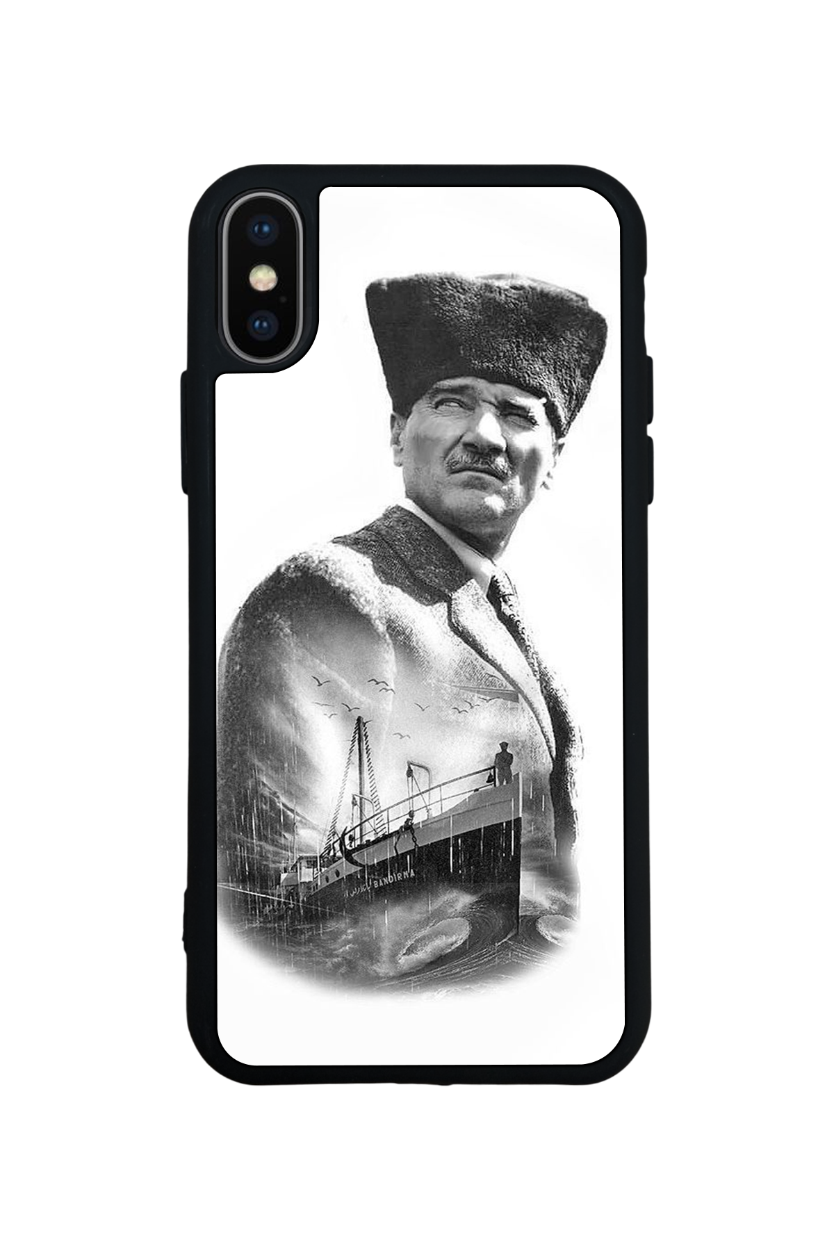 iPhone XS Max Uyumlu Mustafa Kemal Ataturk Tasarımlı Glossy Premium Kılıf