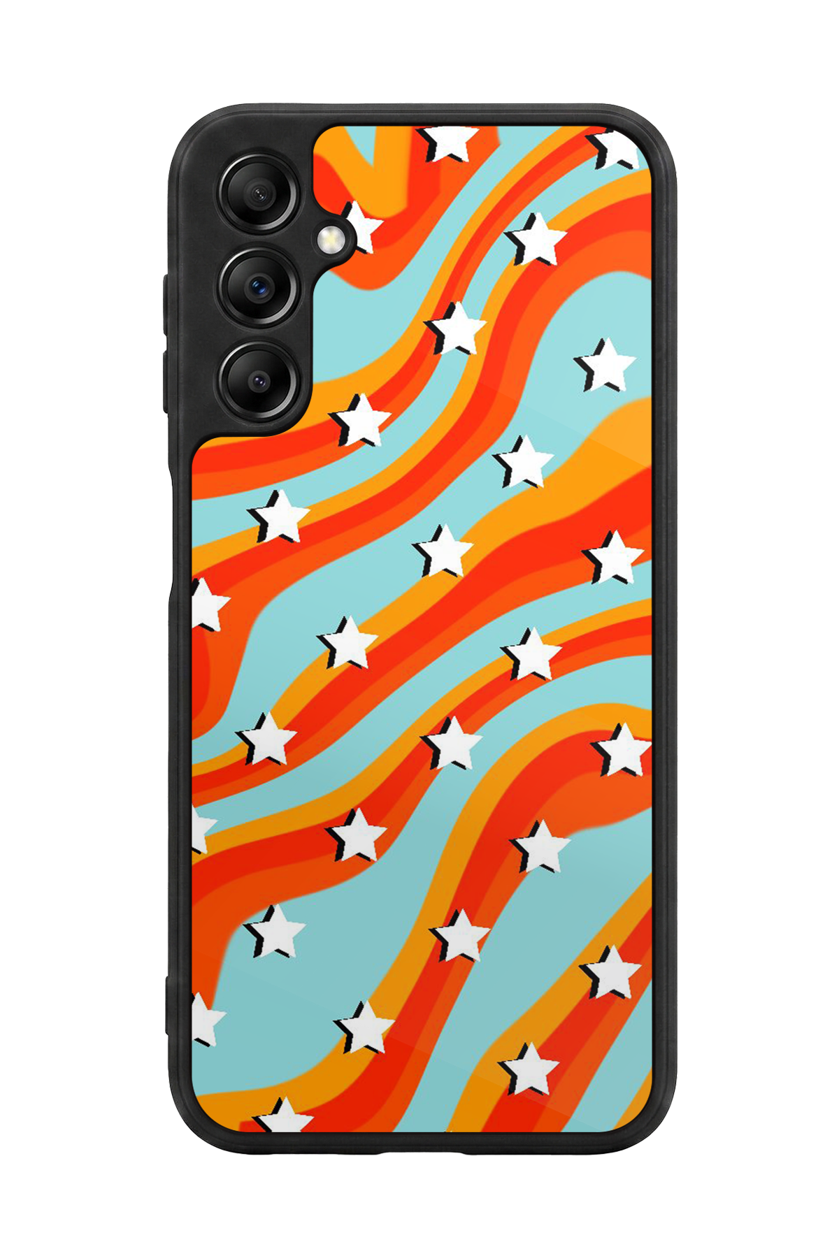 Samsung Galaxy A14 Uyumlu Retro Yildizlar Tasarımlı Glossy Premium Kılıf