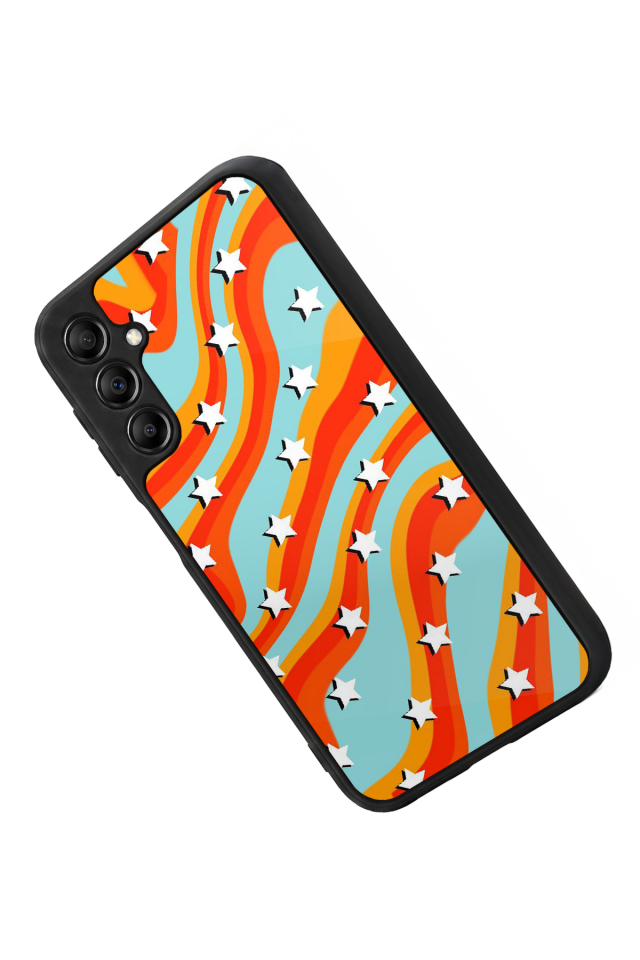 Samsung Galaxy A14 Uyumlu Retro Yildizlar Tasarımlı Glossy Premium Kılıf