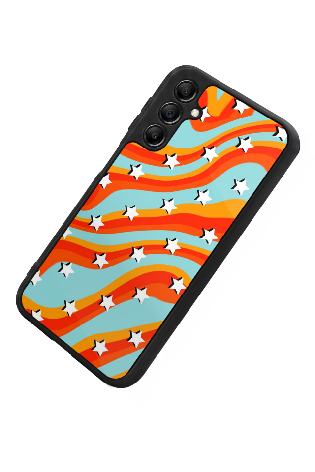 Samsung Galaxy A14 Uyumlu Retro Yildizlar Tasarımlı Glossy Premium Kılıf