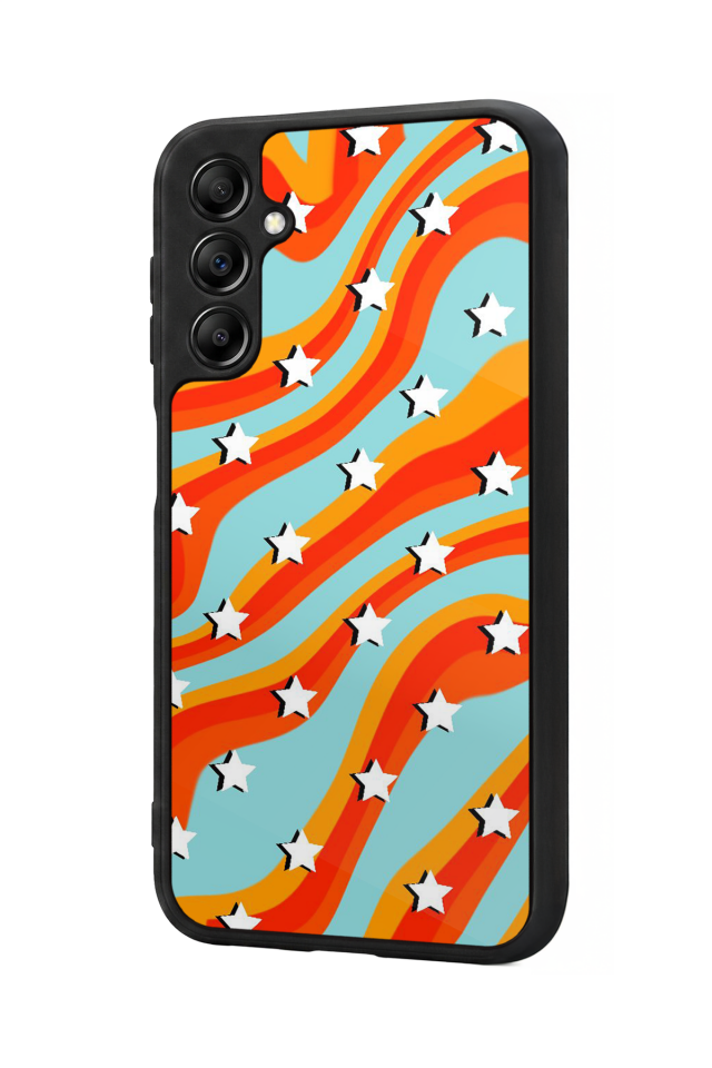 Samsung Galaxy A14 Uyumlu Retro Yildizlar Tasarımlı Glossy Premium Kılıf