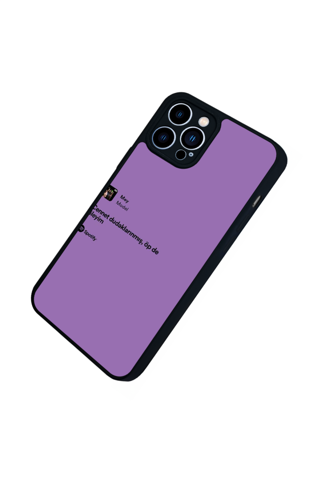 iPhone 13 Pro Max Uyumlu Sarki Sozleri Tasarımlı Glossy Premium Kılıf