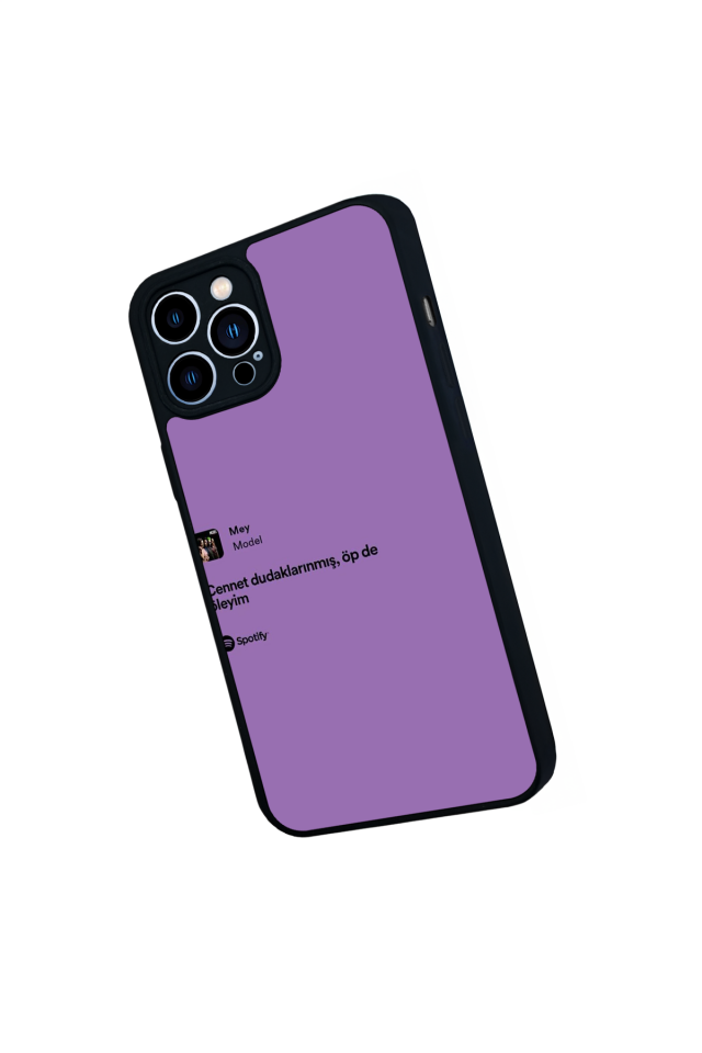 iPhone 13 Pro Max Uyumlu Sarki Sozleri Tasarımlı Glossy Premium Kılıf