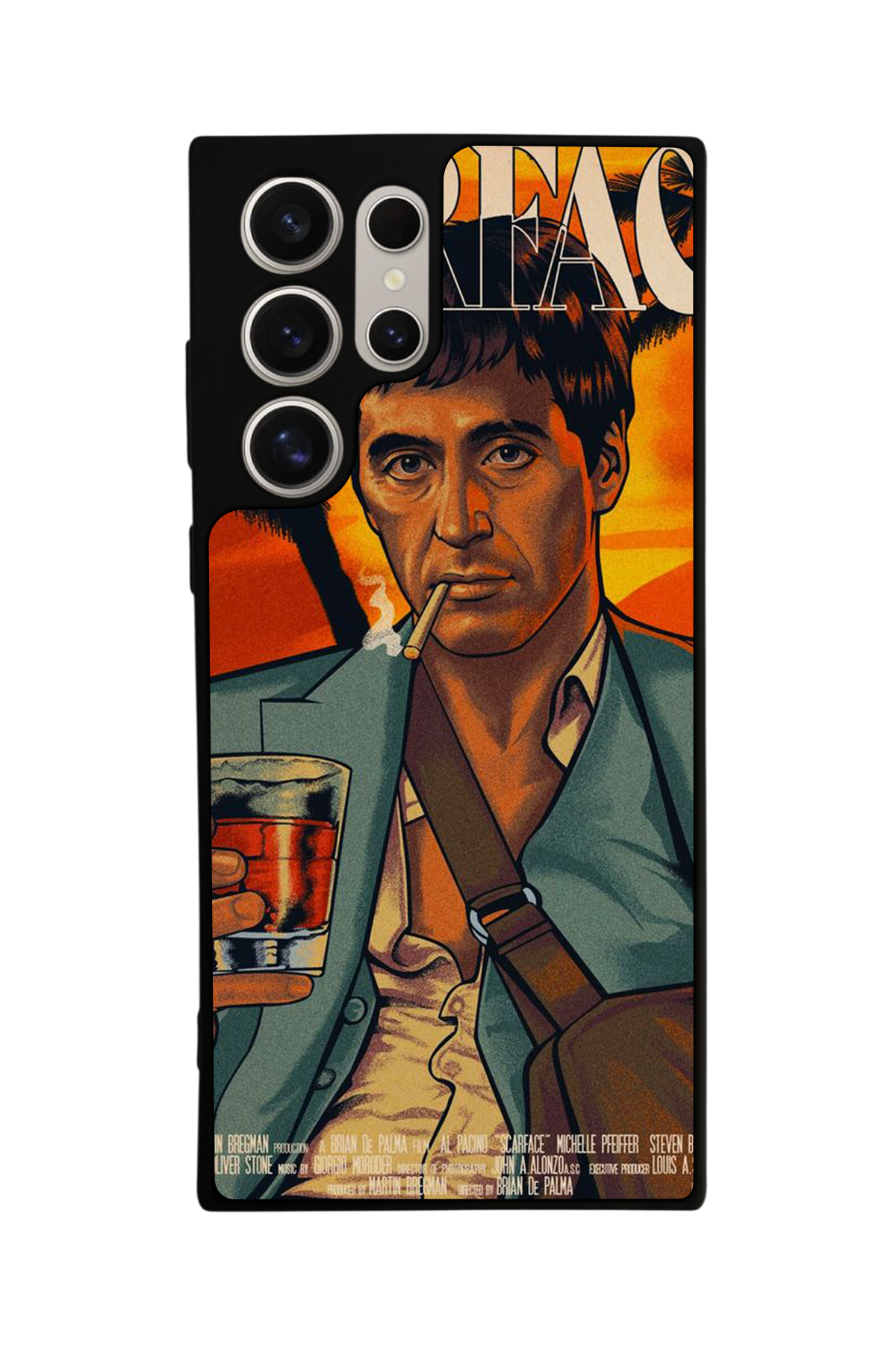 Samsung Galaxy S23 Ultra Uyumlu Scarface Tasarımlı Glossy Premium Kılıf