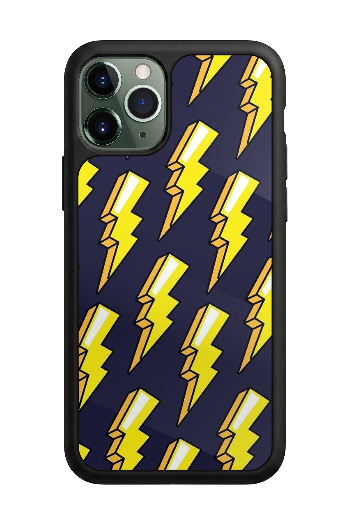 iPhone 11 Pro Uyumlu Simsek Tasarımlı Glossy Premium Kılıf