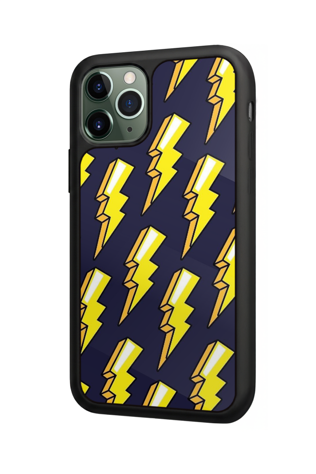 iPhone 11 Pro Uyumlu Simsek Tasarımlı Glossy Premium Kılıf