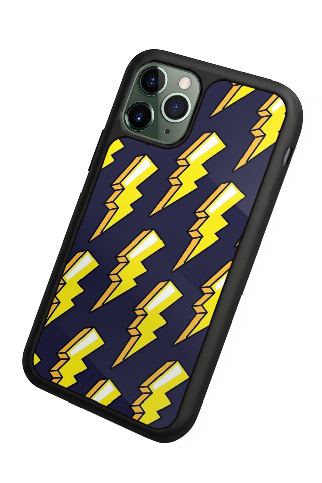 iPhone 11 Pro Uyumlu Simsek Tasarımlı Glossy Premium Kılıf