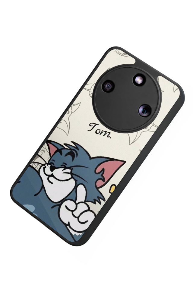 Honor Magic 8 Lite Uyumlu Tom And Jerry Tasarımlı Glossy Premium Kılıf