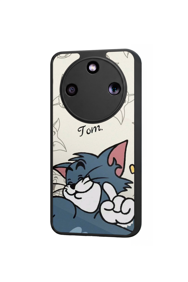 Honor Magic 8 Lite Uyumlu Tom And Jerry Tasarımlı Glossy Premium Kılıf