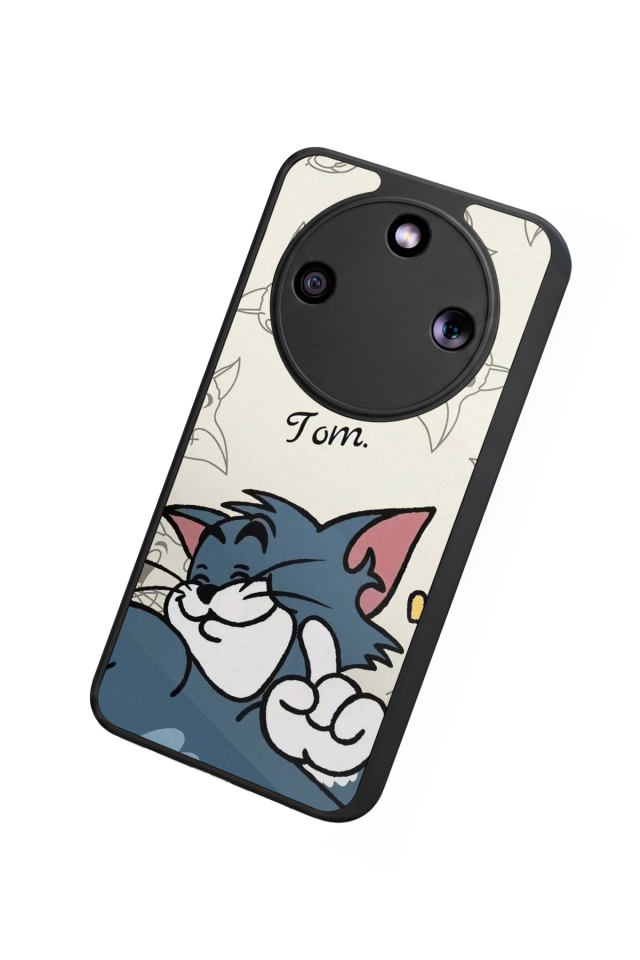 Honor Magic 8 Lite Uyumlu Tom And Jerry Tasarımlı Glossy Premium Kılıf