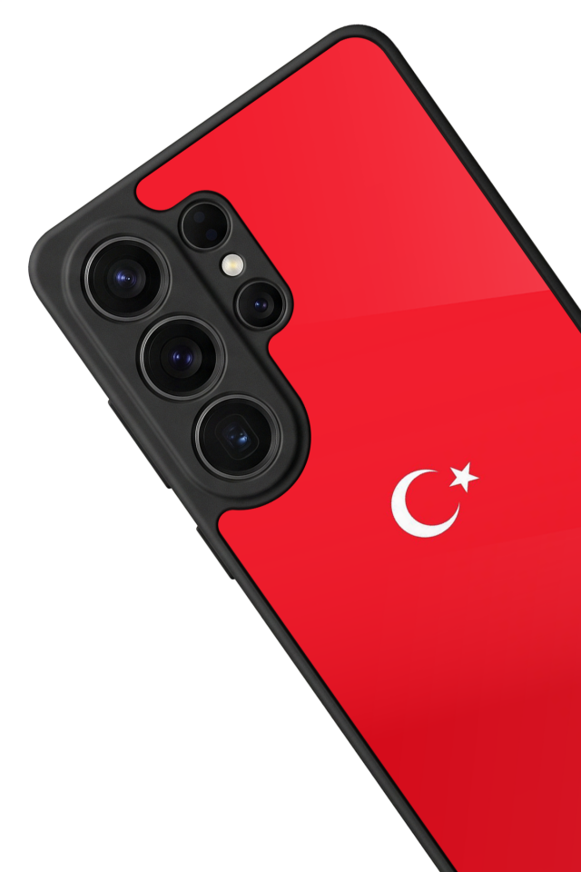 Samsung Galaxy S26 Ultra Uyumlu Türk Bayragi Tasarımlı Glossy Premium Kılıf