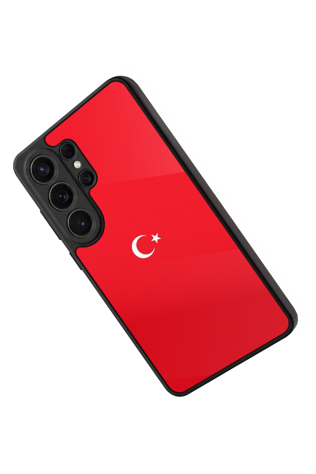 Samsung Galaxy S26 Ultra Uyumlu Türk Bayragi Tasarımlı Glossy Premium Kılıf