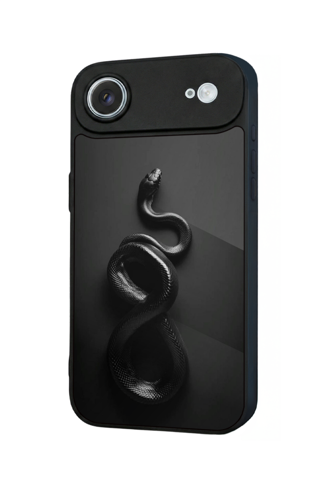 iPhone 17 Air Uyumlu Yılan Tasarımlı Glossy Premium Kılıf