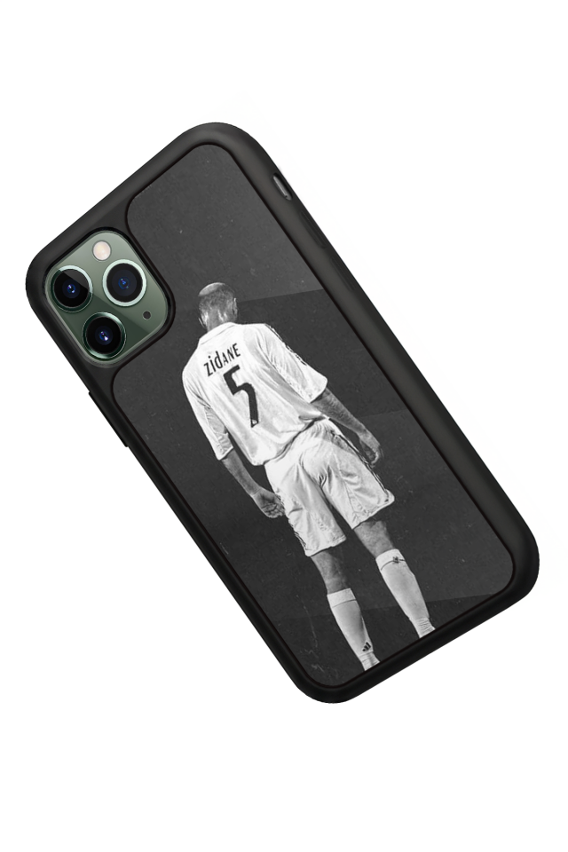 iPhone 11 Pro Max Uyumlu Zidane Tasarımlı Glossy Premium Kılıf