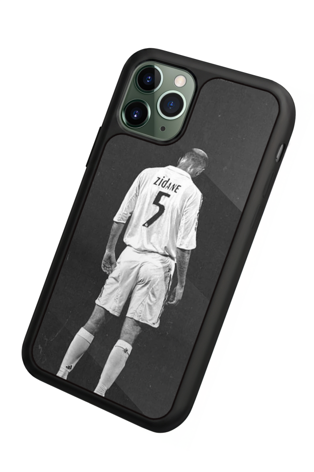 iPhone 11 Pro Max Uyumlu Zidane Tasarımlı Glossy Premium Kılıf