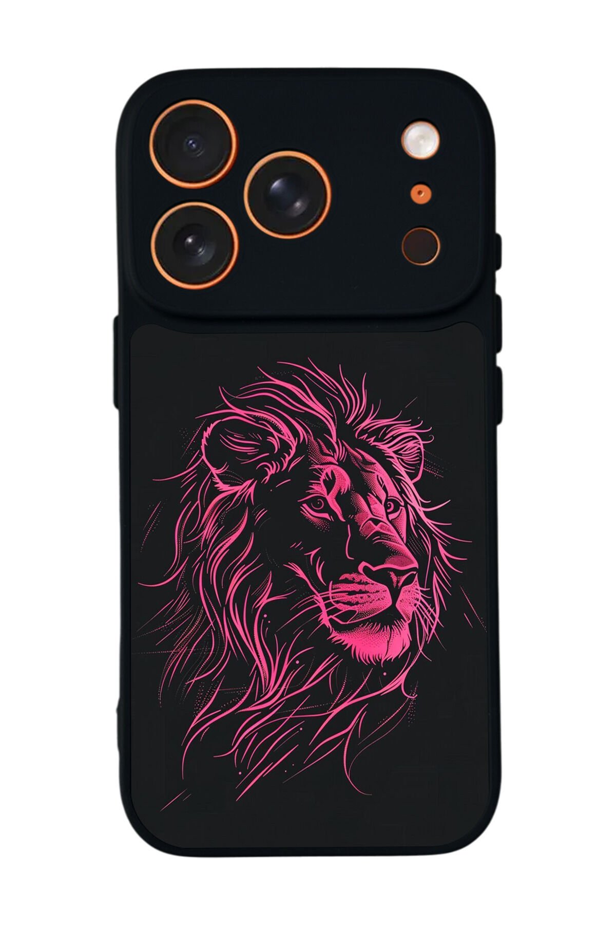 iPhone 17 Pro Uyumlu Aslan Tasarımlı Glossy Premium Kılıf