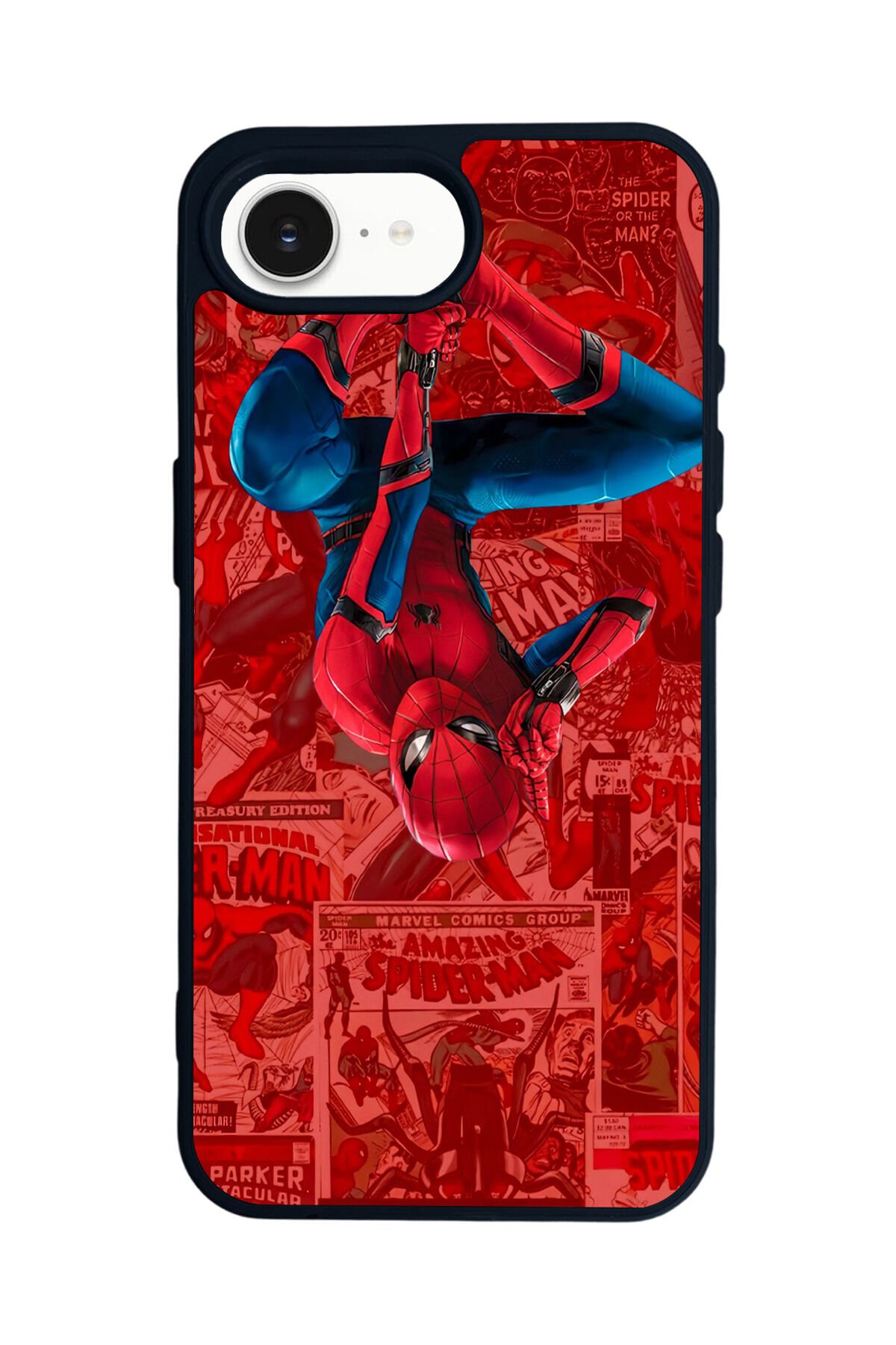 iPhone 16E Uyumlu Spider Man ( Örümcek Adam ) Tasarımlı Glossy Premium Kılıf