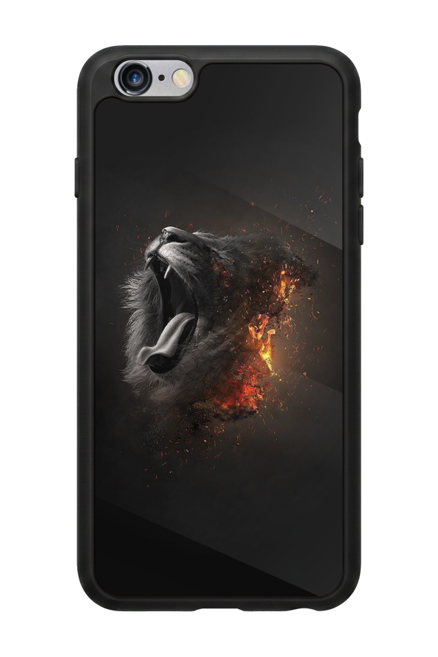 iPhone 6s Plus Uyumlu Aslan Tasarımlı Glossy Premium Kılıf
