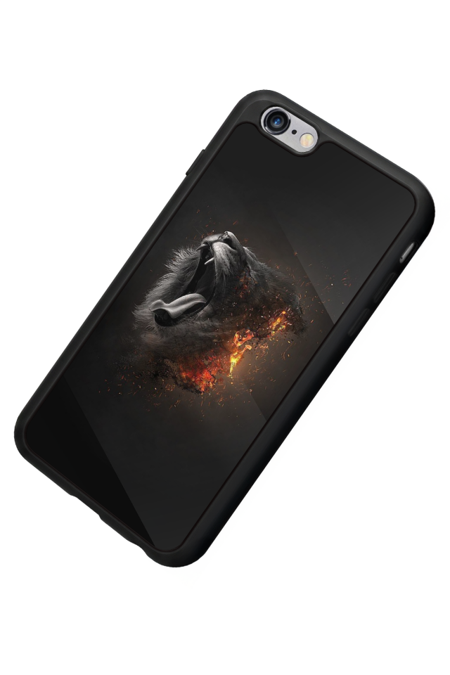 iPhone 6s Plus Uyumlu Aslan Tasarımlı Glossy Premium Kılıf