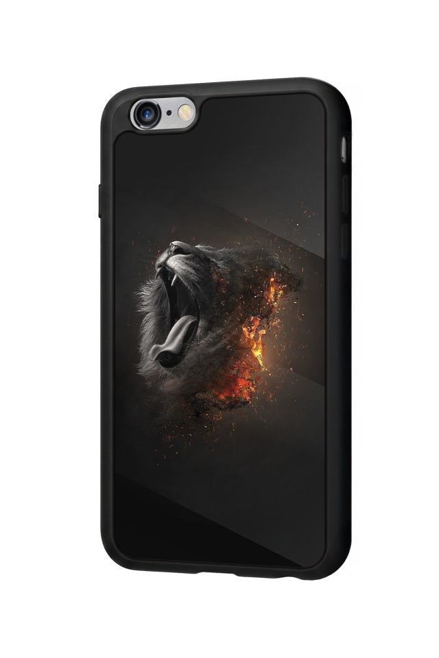 iPhone 6s Plus Uyumlu Aslan Tasarımlı Glossy Premium Kılıf