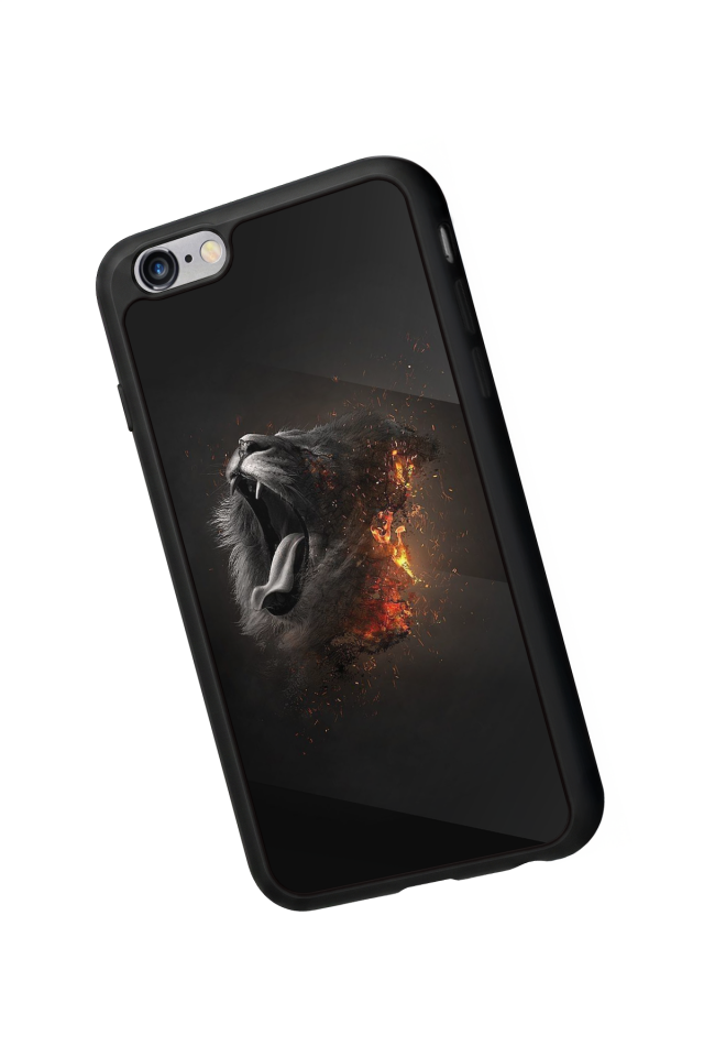 iPhone 6s Plus Uyumlu Aslan Tasarımlı Glossy Premium Kılıf