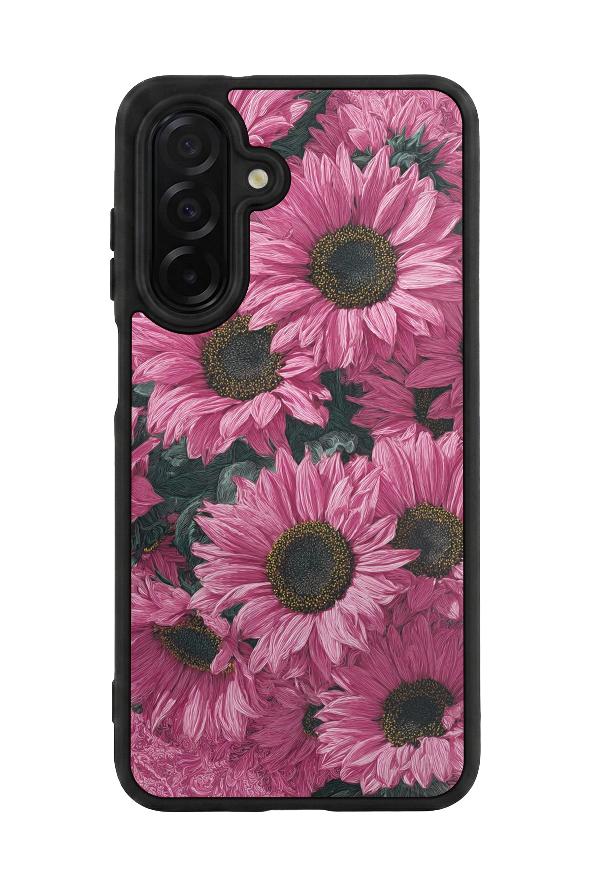 Samsung Galaxy A56 Uyumlu Cicek Tasarımlı Glossy Premium Kılıf