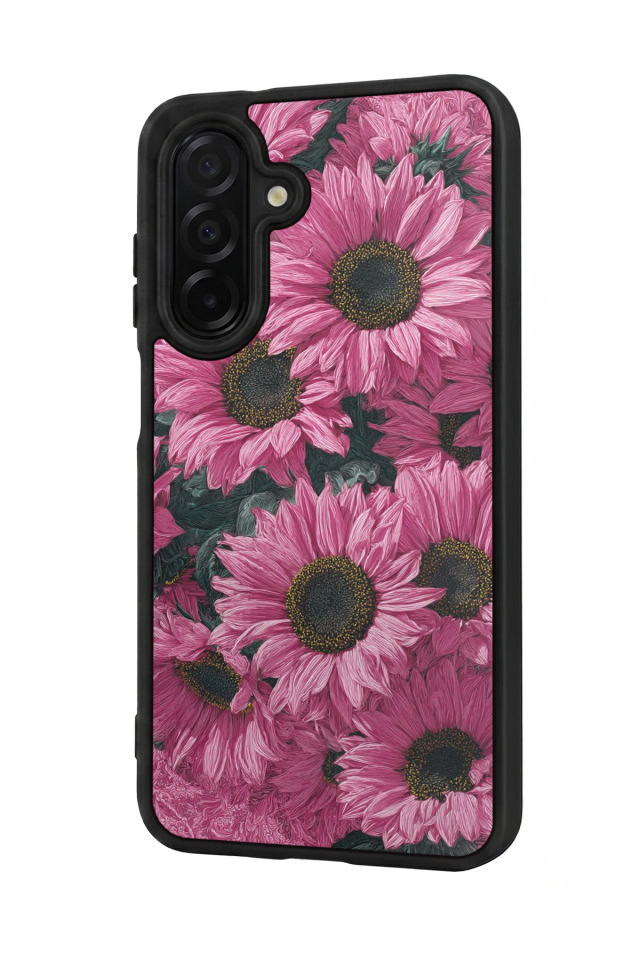 Samsung Galaxy A56 Uyumlu Cicek Tasarımlı Glossy Premium Kılıf