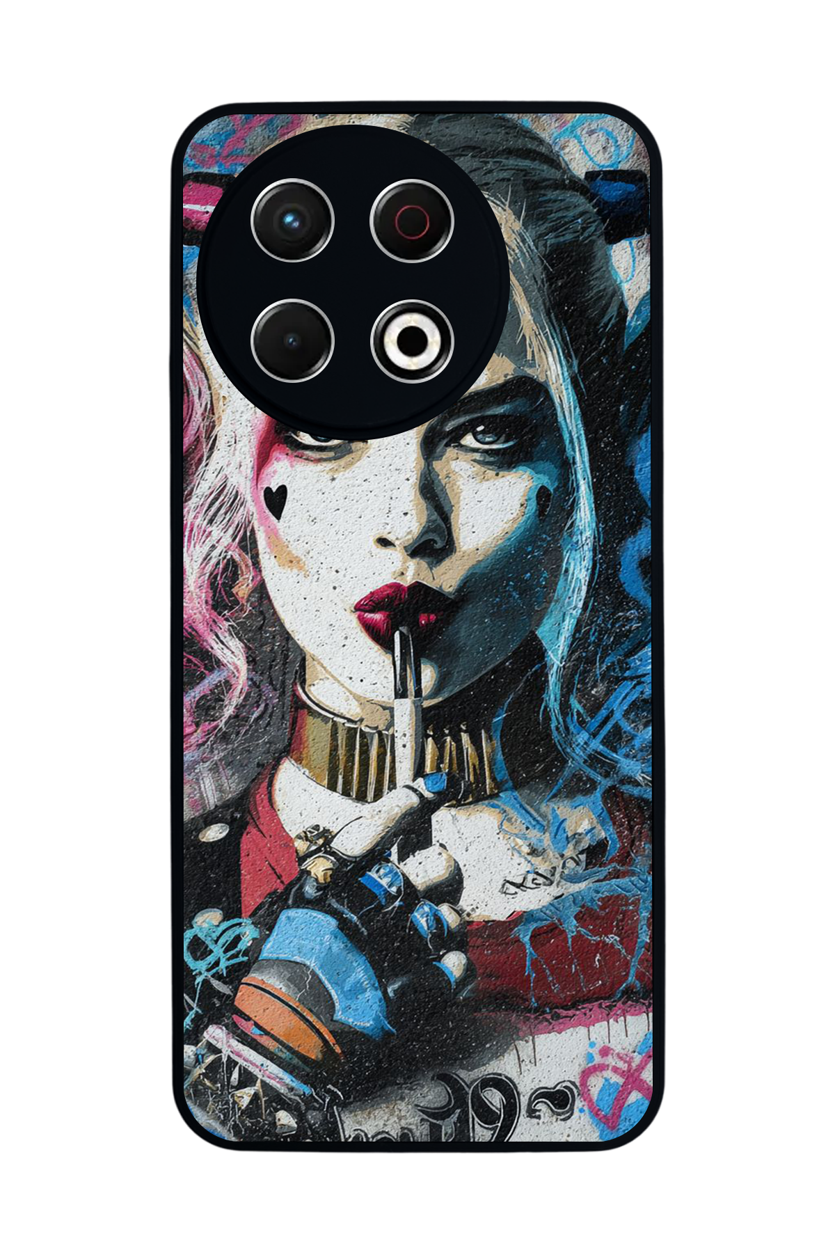 Tecno Spark 30 Pro Uyumlu HarleyQueen Tasarımlı Glossy Premium Kılıf