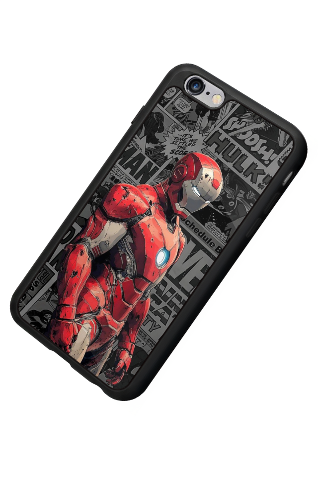 iPhone 6 Plus Uyumlu Iron Man ( Demir Adam ) Tasarımlı Glossy Premium Kılıf