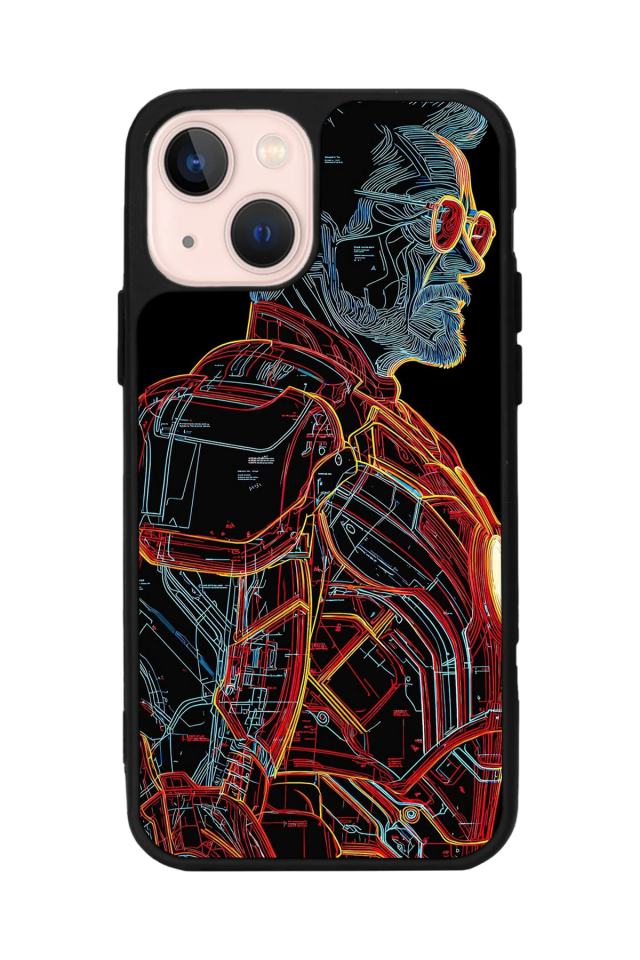 iPhone 13 Mini Uyumlu Iron Man ( Demir Adam ) Tasarımlı Glossy Premium Kılıf
