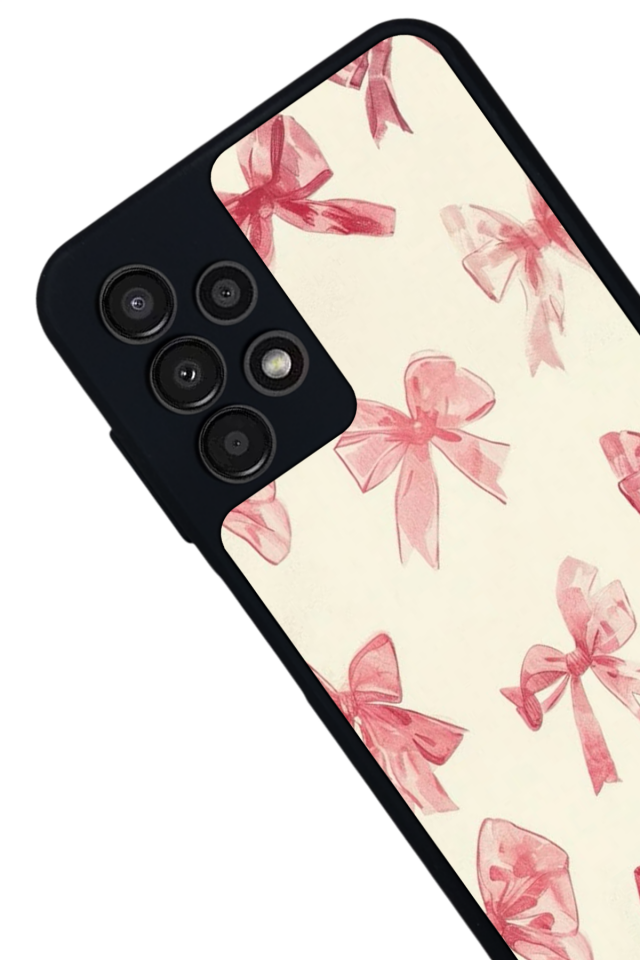 Samsung Galaxy A23 Uyumlu Kurdele Tasarımlı Glossy Premium Kılıf