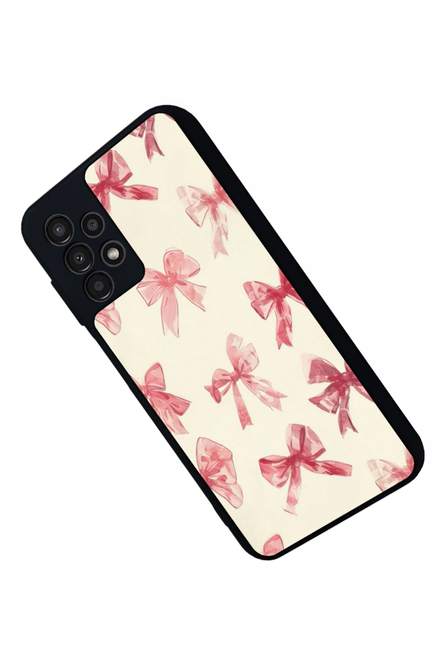 Samsung Galaxy A23 Uyumlu Kurdele Tasarımlı Glossy Premium Kılıf