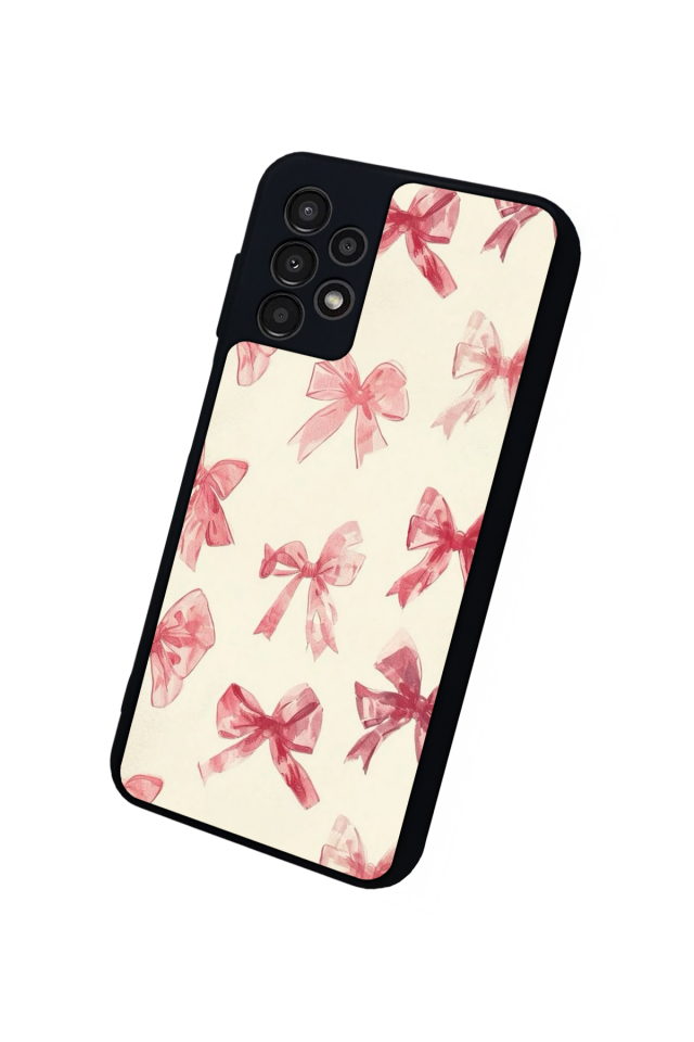 Samsung Galaxy A23 Uyumlu Kurdele Tasarımlı Glossy Premium Kılıf