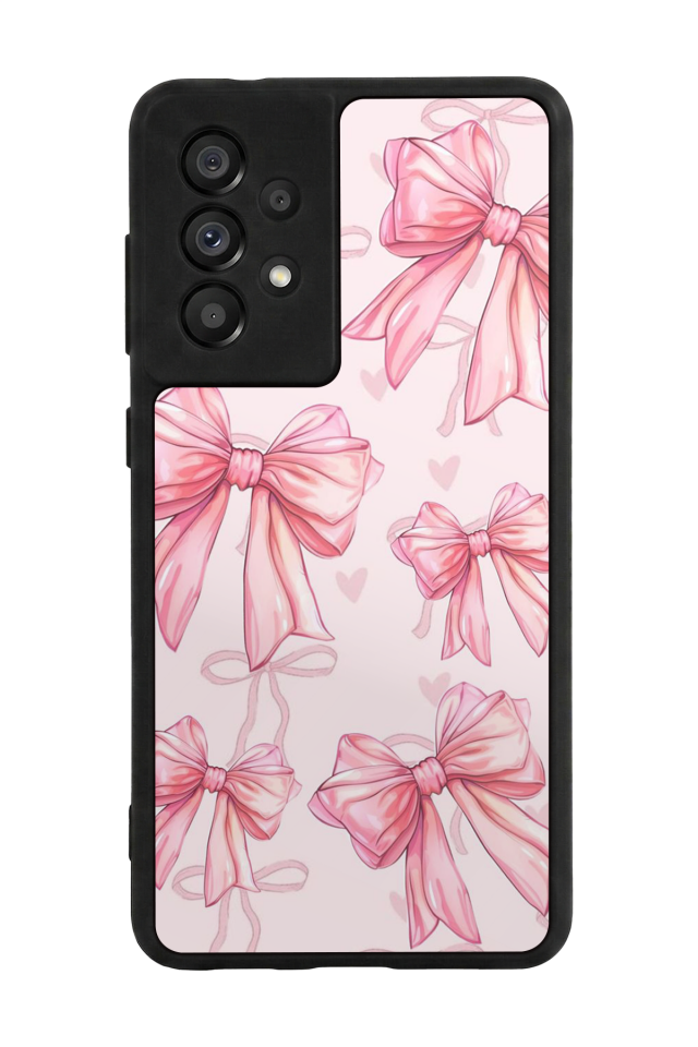 Samsung Galaxy A73 Uyumlu Kurdele Tasarımlı Glossy Premium Kılıf