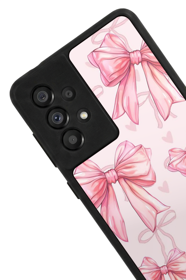 Samsung Galaxy A73 Uyumlu Kurdele Tasarımlı Glossy Premium Kılıf